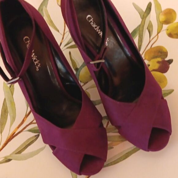 NEW Chadwicks Elegant Purple Women's Heels - Picture 10 of 10